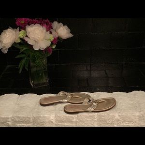 Woven Gold Lily Pulitzer Sandals